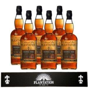 6 x Plantation Original Dark Rum 1 L + Plantation barová guma zadarmo