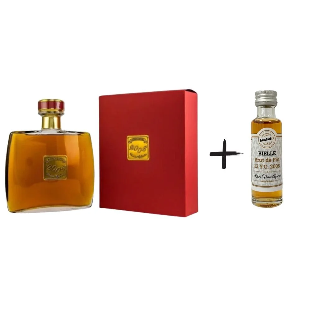 BIELLE Rhum Vieux Agricole Brut de Fût 13y 2008 0,7l 55,1% GB L.E. + miniatura / Rok lahvování 2021