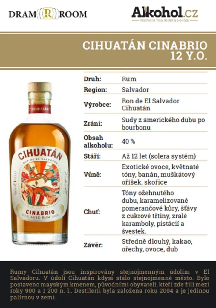 Cihuatán Cinabrio 0,04l 40%