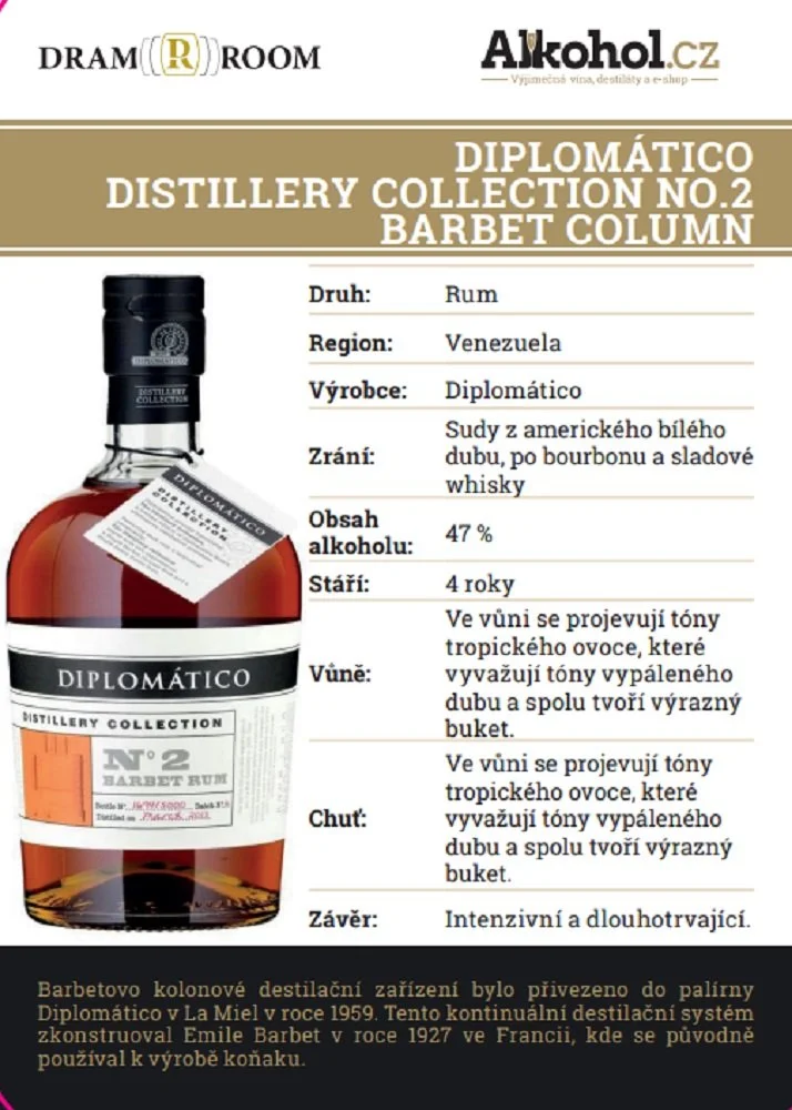 Diplomatico No. 2 Barbet Rum 4y 0,04l 47%